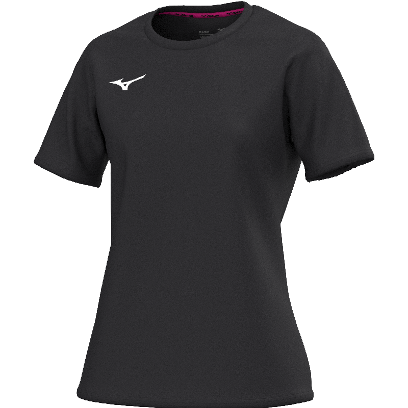 Team Mizuno Training Tee Dames - Black Sportkleding