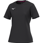 Team Mizuno Training Tee Dames - Black Sportkleding