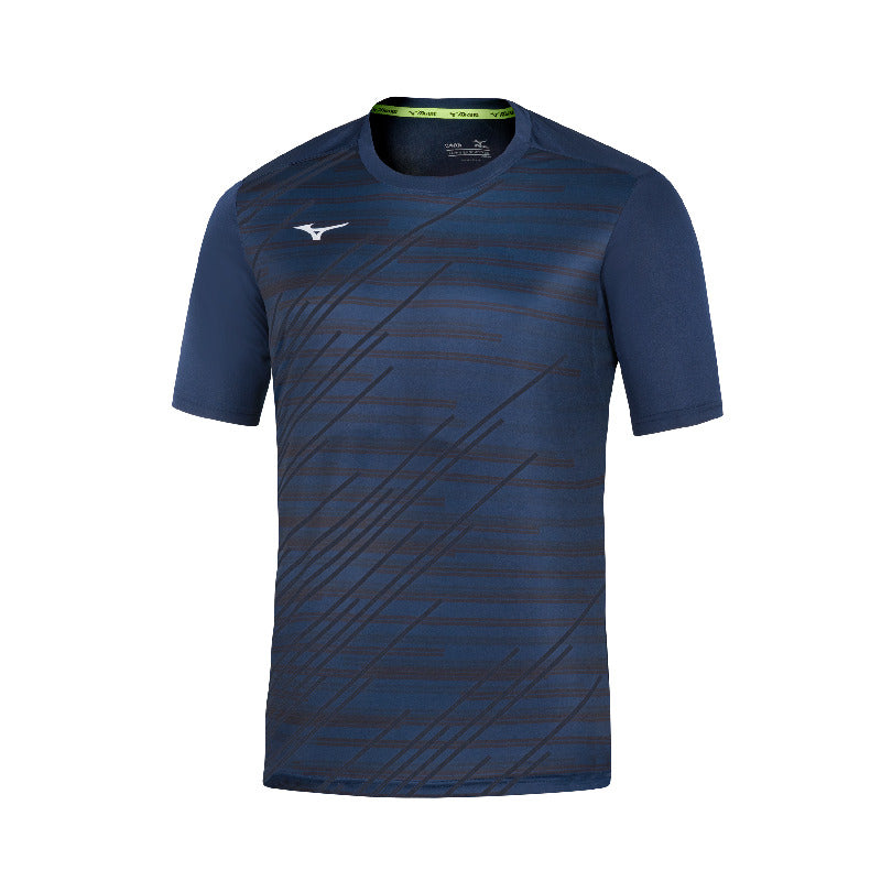 Mizuno Chiba Tee Heren - Navy