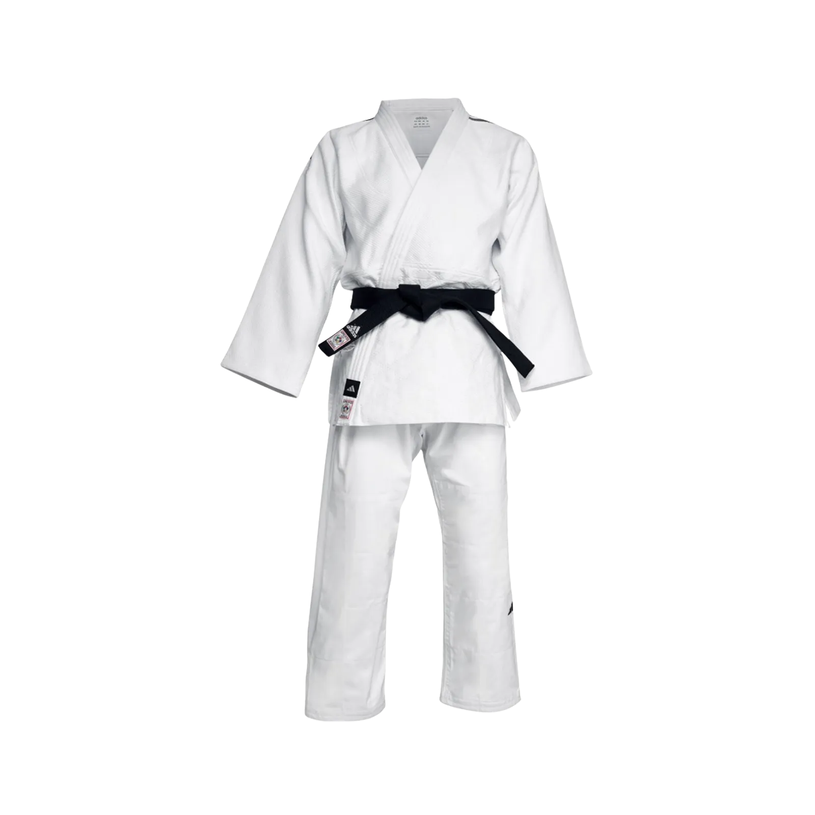 Adidas Champion III IJF judopak slimfit wit Pakken
