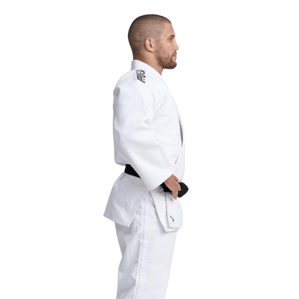 Ippon Gear Fighter 2 Slim Fit Judo Jacket - White Pakken