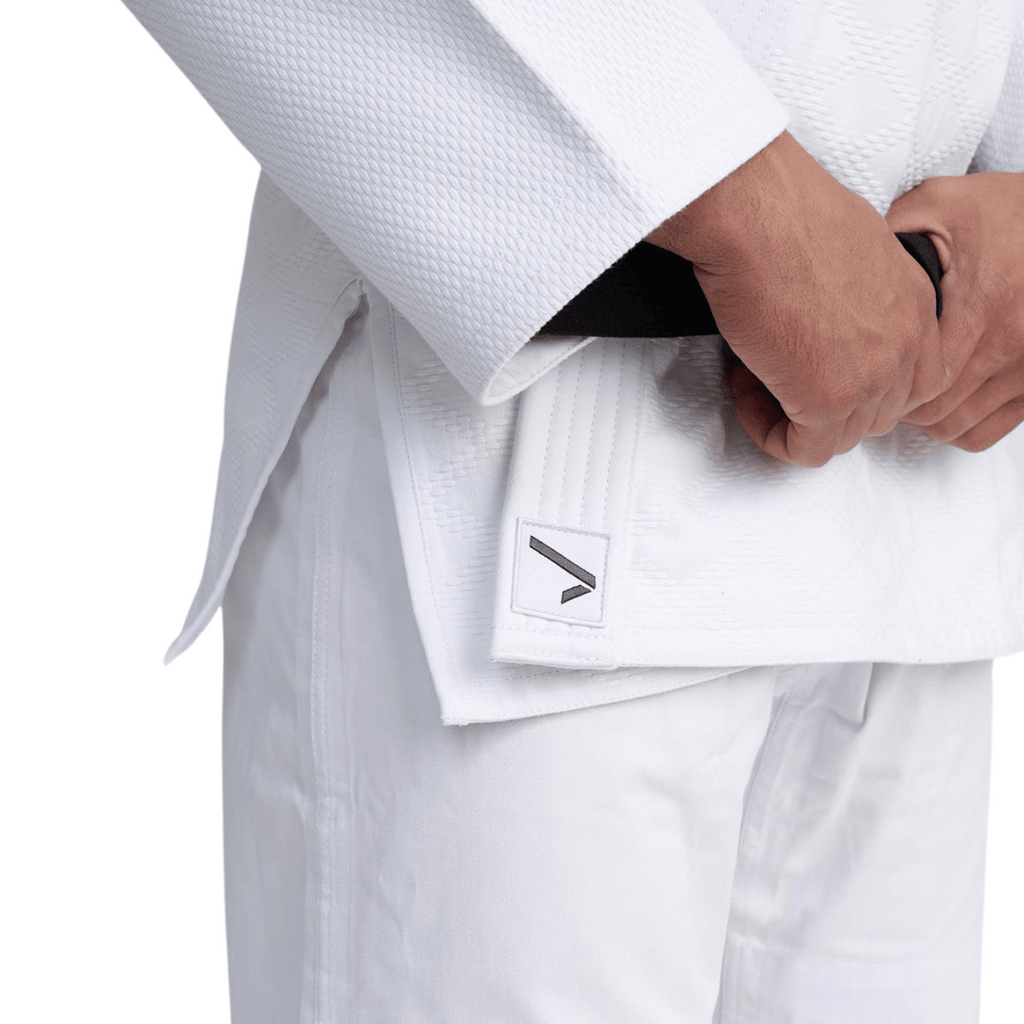 Ippon Gear Fighter 2 Slim Fit Judo Jacket - White Pakken