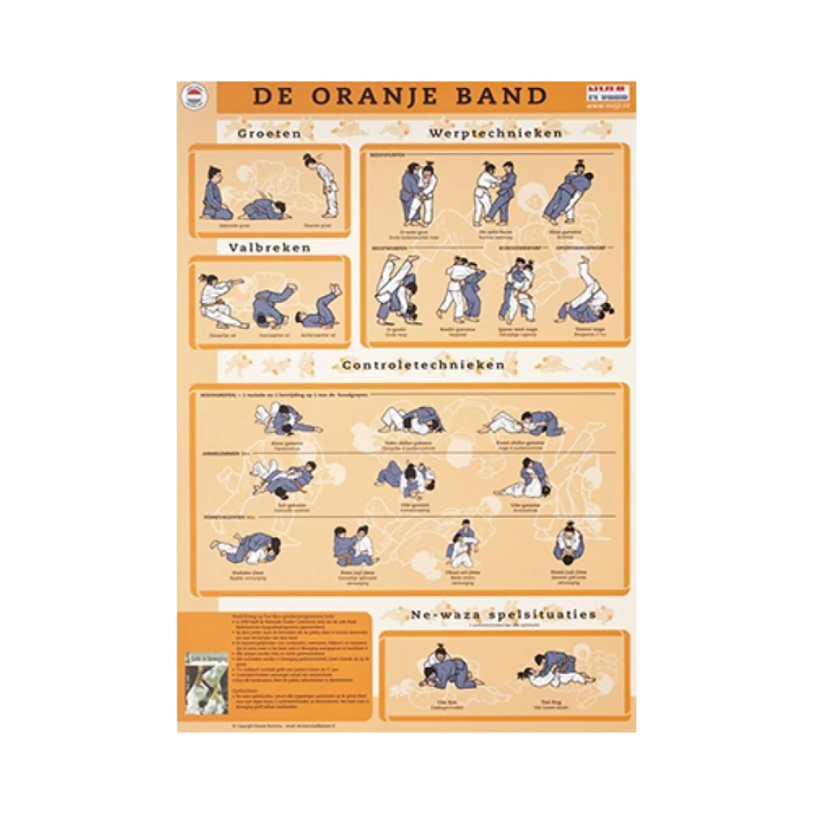KYU Kaart Oranje band Accessoires