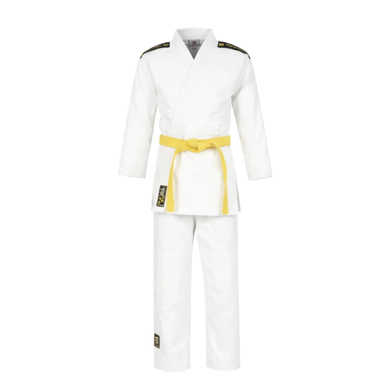 Matsuru Juvo recreatie judopak met zwart/gele schouderbadges Pakken