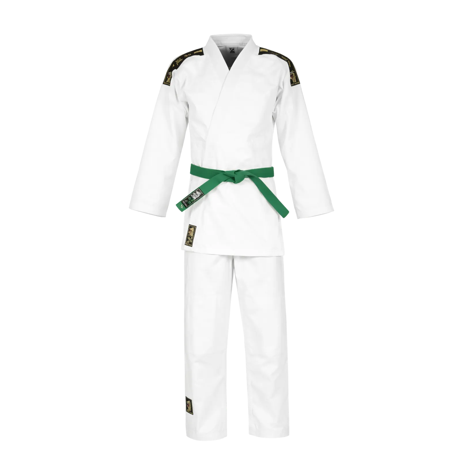 Matsuru judopak Club met schouderlabels wit Pakken