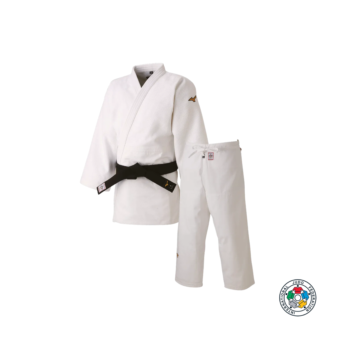 Mizuno IJF Japan Compleet Judopak - Slim Fit Long - Wit