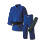 Mizuno IJF Japan Compleet Judopak - Slim Fit Long - Incl. Band - Blauw Pakken